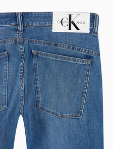 Buy 남성 바디핏 미드블루 37.5 기능성 데님 in color MID BLUE BACK EMBRO