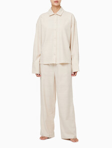 Buy 여성 플란넬 슬립 팬츠 in color BEAM PLAID_ OATMEAL HEATHER