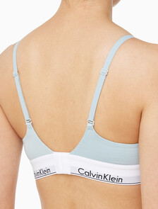 Buy 여성 모던코튼 AF 푸쉬업 브라 in color STERLING BLUE
