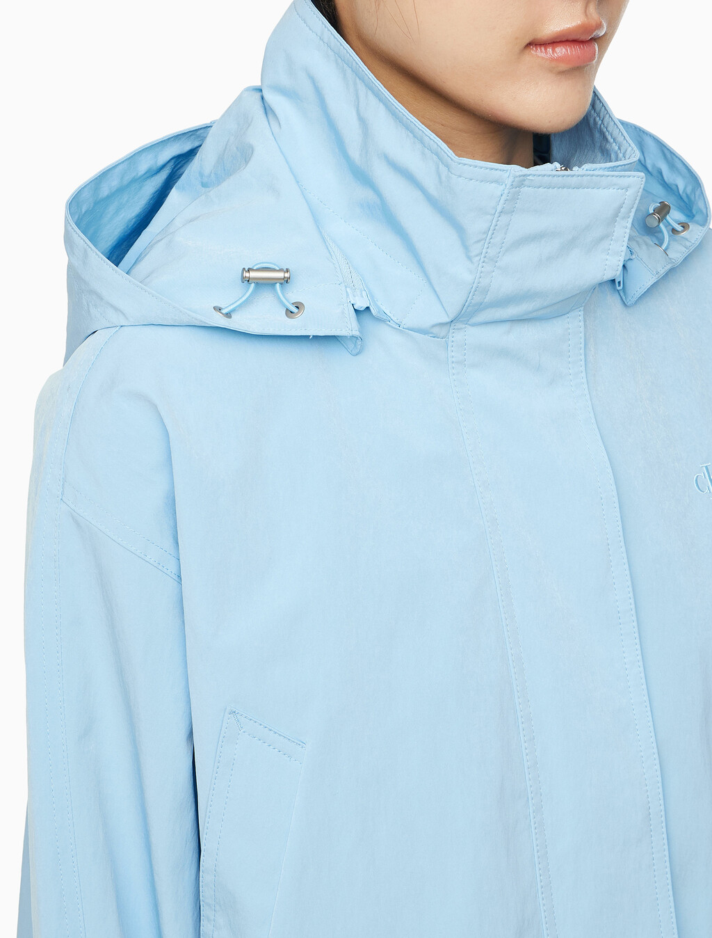Buy 여성 나일론 웨이스트 자켓 in color SHORESIDE BLUE