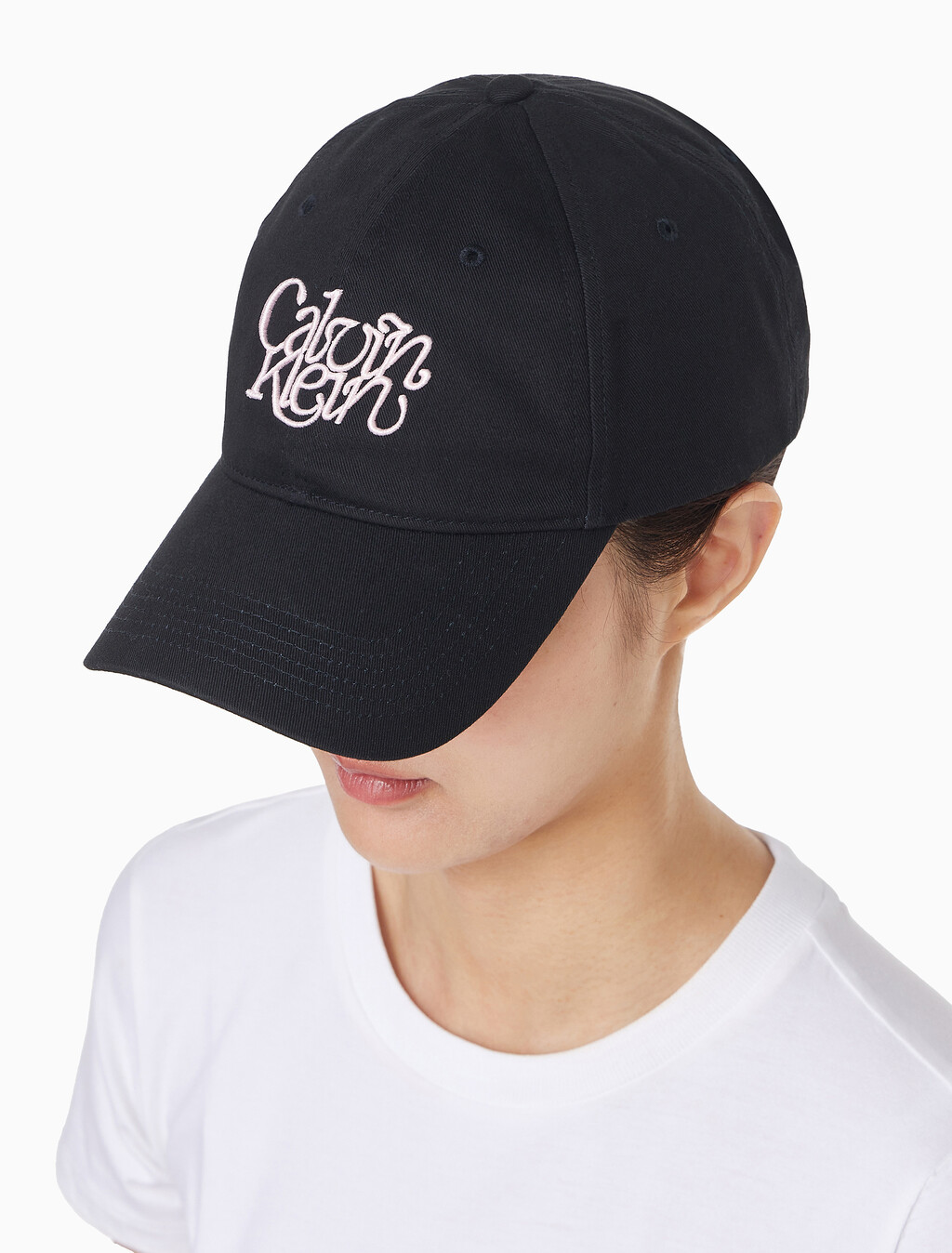 Buy 남녀공용  캘빈 그래픽 로고 볼캡 in color BLACK