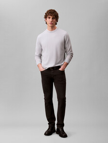 Buy 남성 슬림핏 에센셜 블랙 데님 in color Black