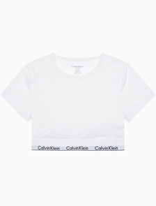 Buy 여성 모던코튼 AF 티셔츠 브라렛 in color WHITE