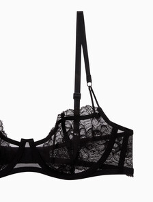 Buy 여성 CK 블랙 브라이덜 언라인드 발코넷 in color BLACK