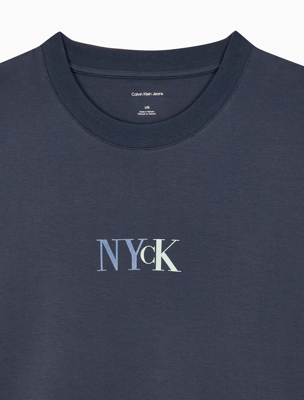 Buy 남성 NYCK 그래픽 반팔 티셔츠 in color NAVY