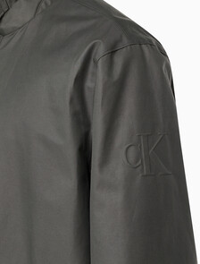 Buy 남성 콘트라스트 카라 카코트 in color CHARCOAL