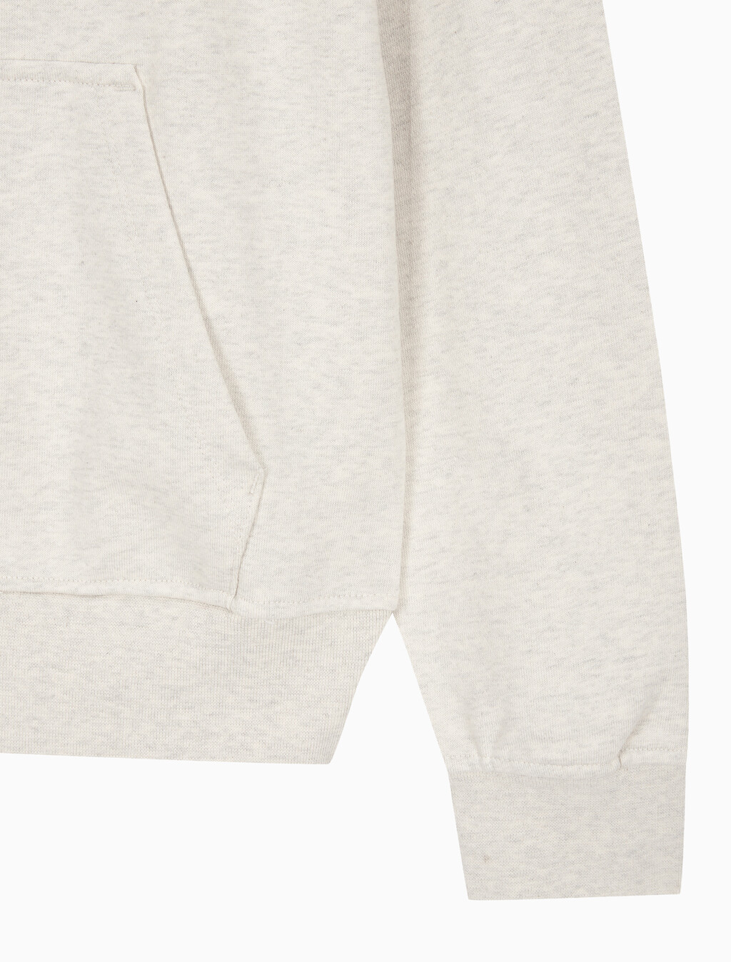 Buy 여성 모노그램 프렌치 태리 풀집업 후디 in color VANILLA HEATHER