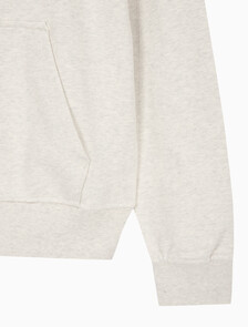 Buy 여성 모노그램 프렌치 태리 풀집업 후디 in color VANILLA HEATHER