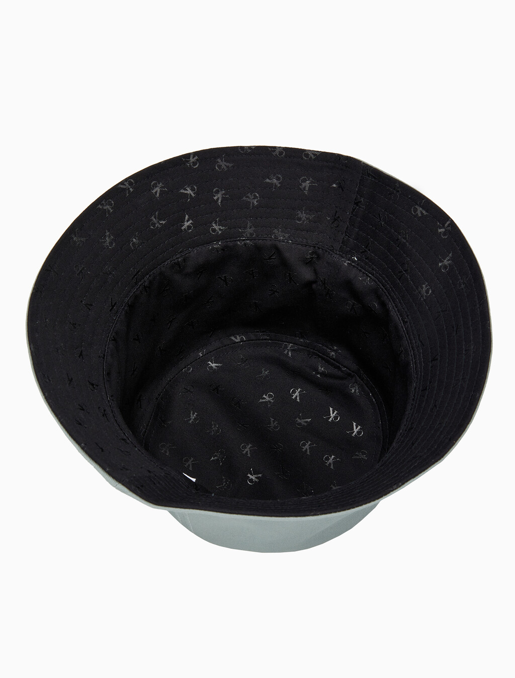 Buy 남녀공용 CKJ 모노그램 엠브로이더리 버킷햇 in color KHAKI GREY