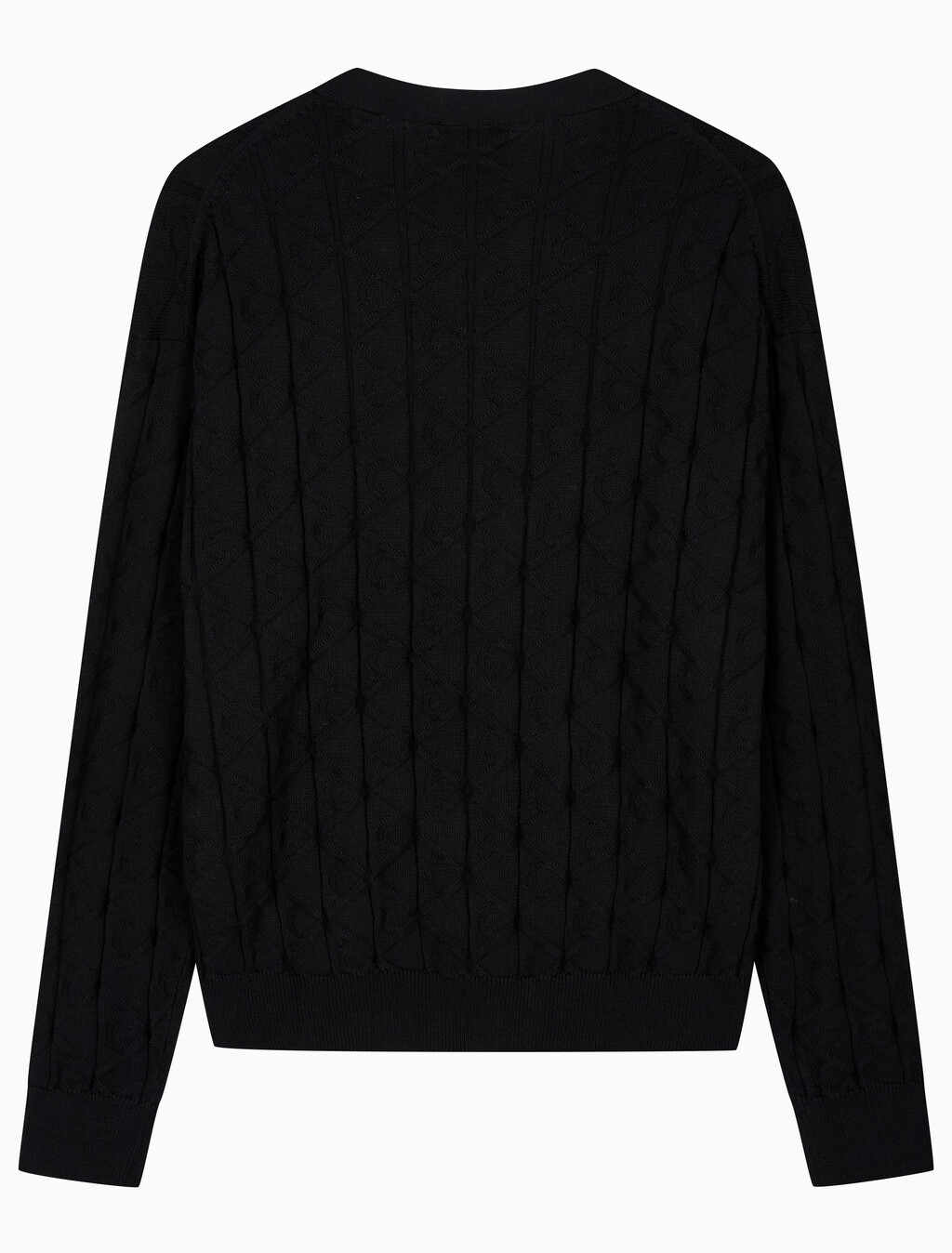 Buy 남성 이지 AOP 코튼 가디건 스웨터 in color BLACK