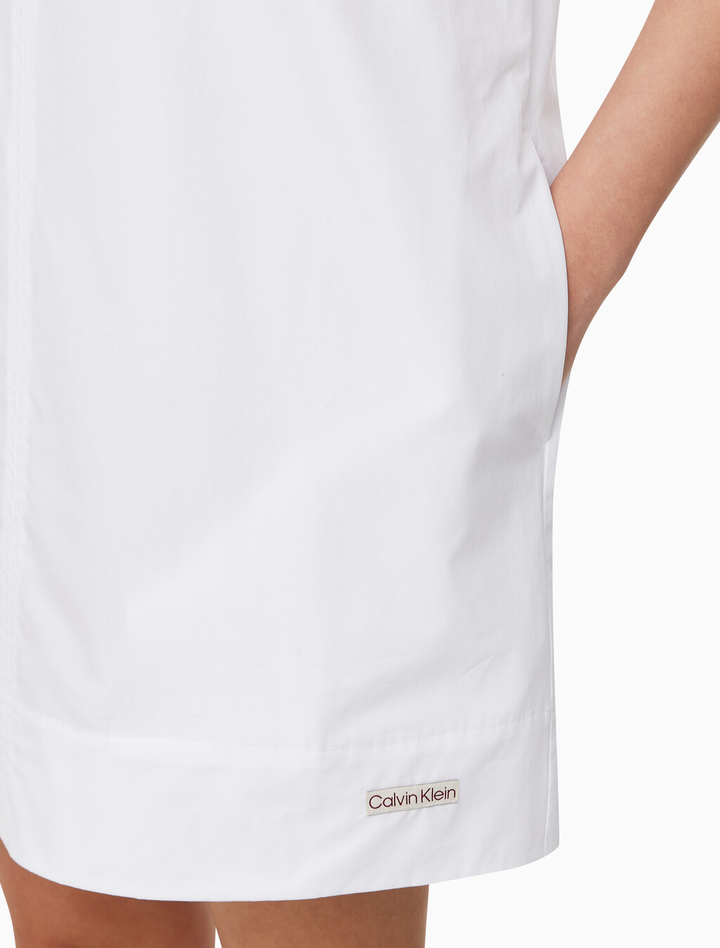 Buy 여성 캐주얼 오프 바디 셔츠 드레스 in color BRILLIANT WHITE
