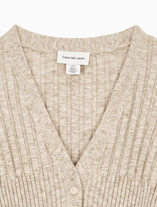 Buy 여성 립 가디건 in color Beige