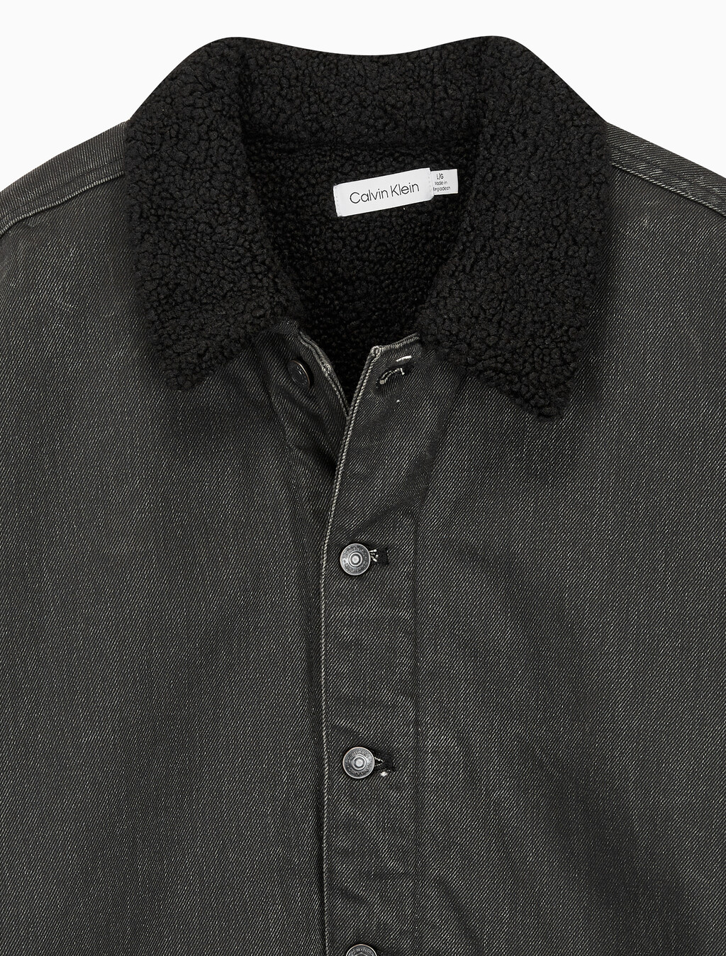 Buy 남성 쉐르파 숏 코트 자켓 in color BLACK