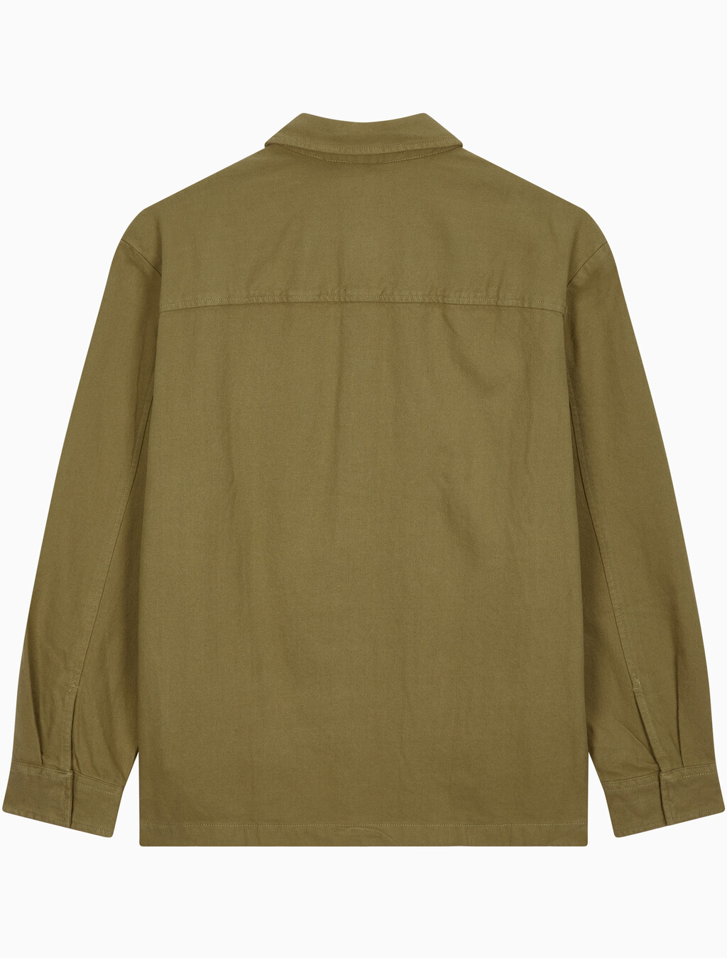 Buy 남성 릴렉스핏 플란넬 오버셔츠 in color OLIVE