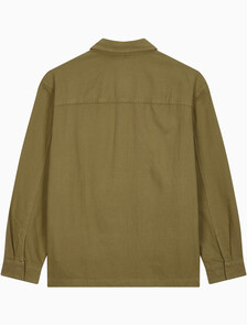 Buy 남성 릴렉스핏 플란넬 오버셔츠 in color OLIVE