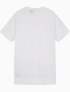 Buy 여성 캐주얼 오프 바디 셔츠 드레스 in color BRILLIANT WHITE