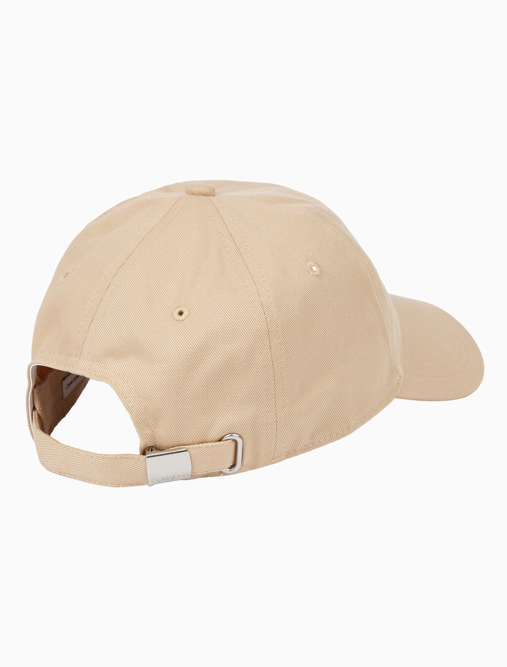 Buy 남녀공용 CKJ 스몰 모노그램 로고 볼캡 in color BEIGE