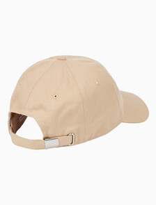 Buy 남녀공용 CKJ 스몰 모노그램 로고 볼캡 in color BEIGE