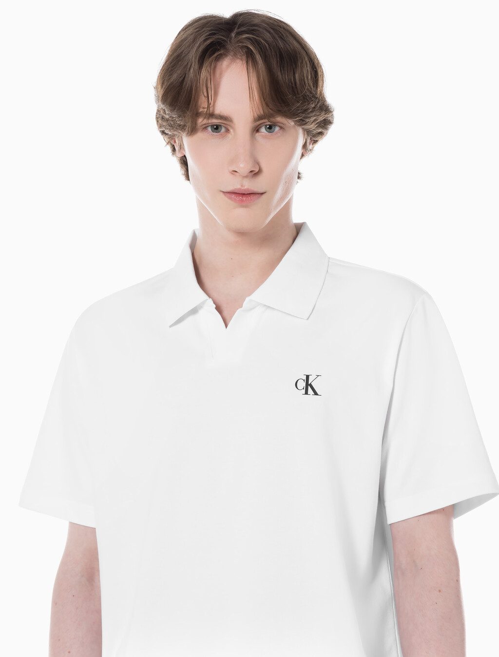 Buy 남성 릴렉스핏 피케 폴로 반팔 티셔츠 in color BRIGHT WHITE