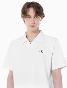 Buy 남성 릴렉스핏 피케 폴로 반팔 티셔츠 in color BRIGHT WHITE