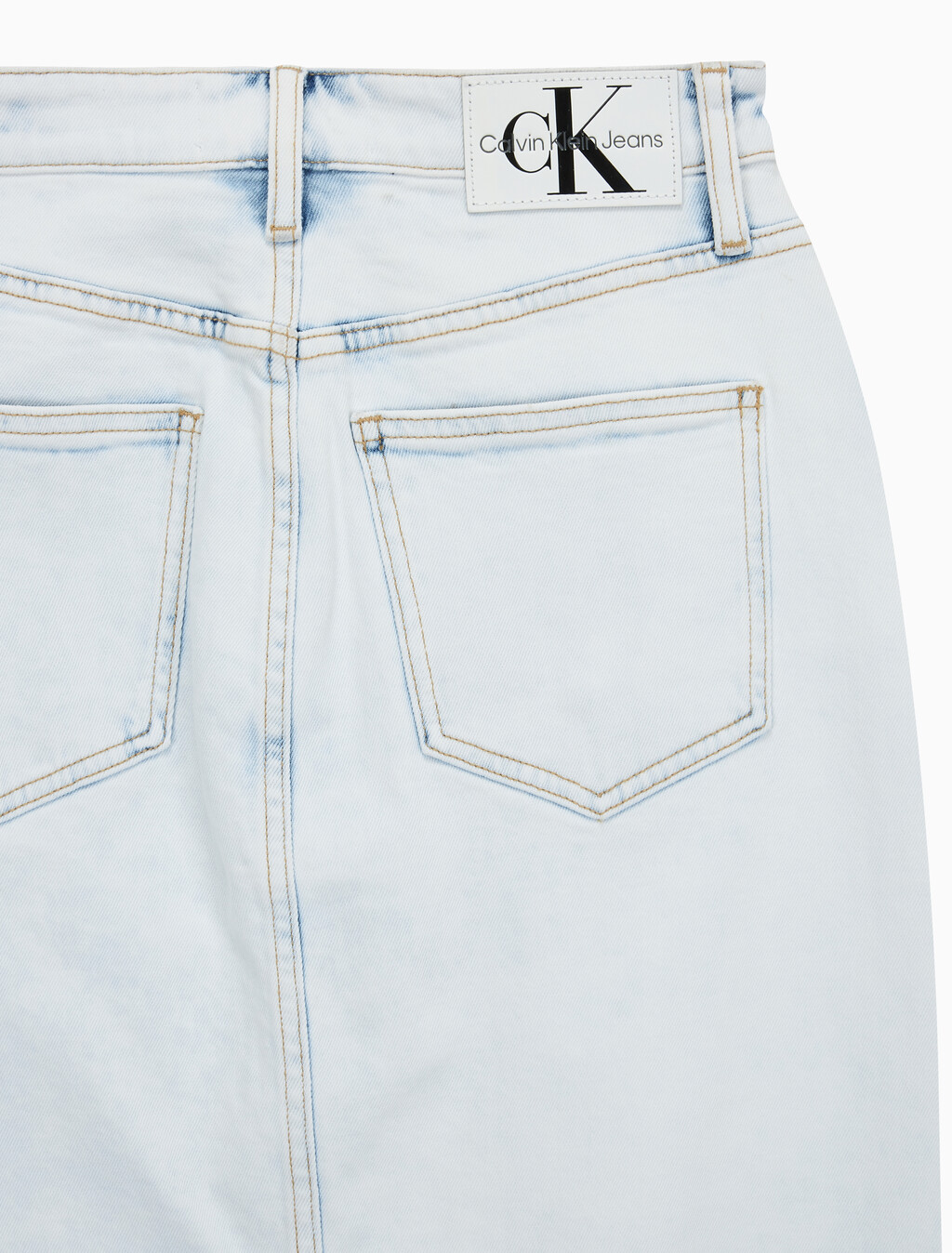 Buy 여성 프론트 스플릿 맥시 데님 스커트 in color CHALKY BLUE