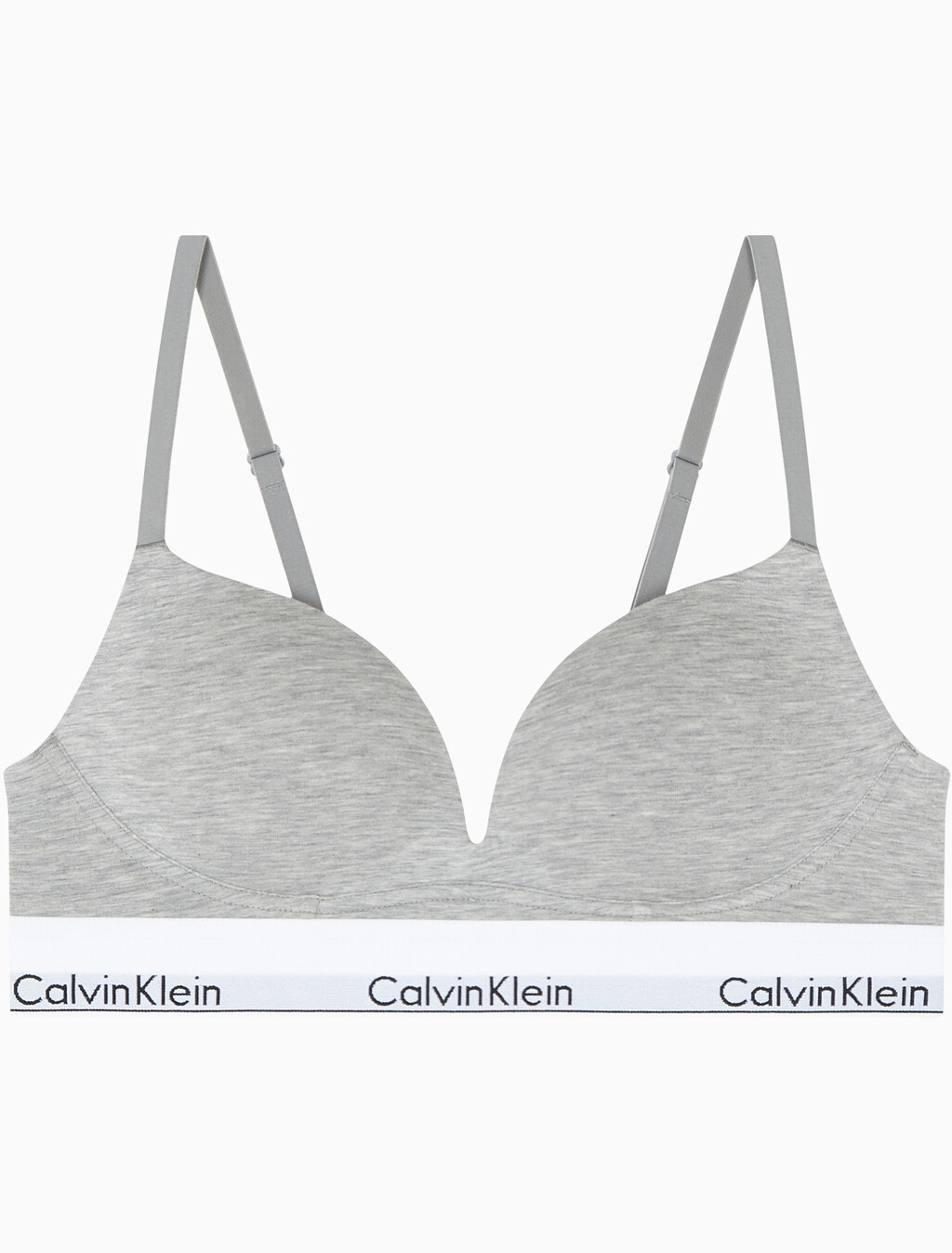Buy 여성 모던코튼 AF 푸쉬업 브라 in color GREY HEATHER