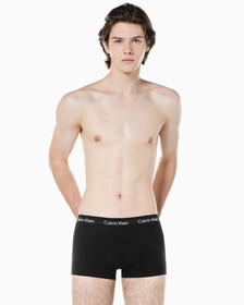Buy 남성 코튼 스트레치 5PK  로우라이즈 트렁크 in color BLACK