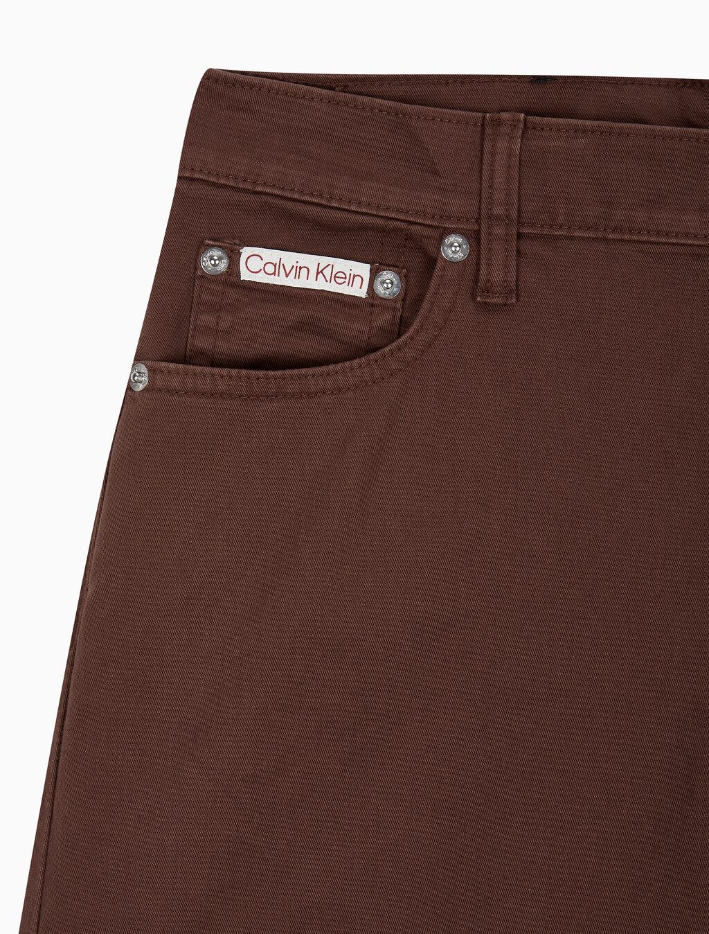 Buy 여성 슈퍼 와이드 레그핏 치노 팬츠 in color Red brown