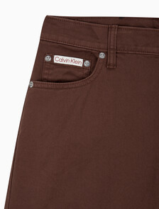 Buy 여성 슈퍼 와이드 레그핏 치노 팬츠 in color Red brown