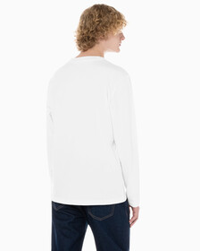 Buy 남성 레귤러핏 인스티튜셔널 긴팔 티셔츠 in color BRIGHT WHITE