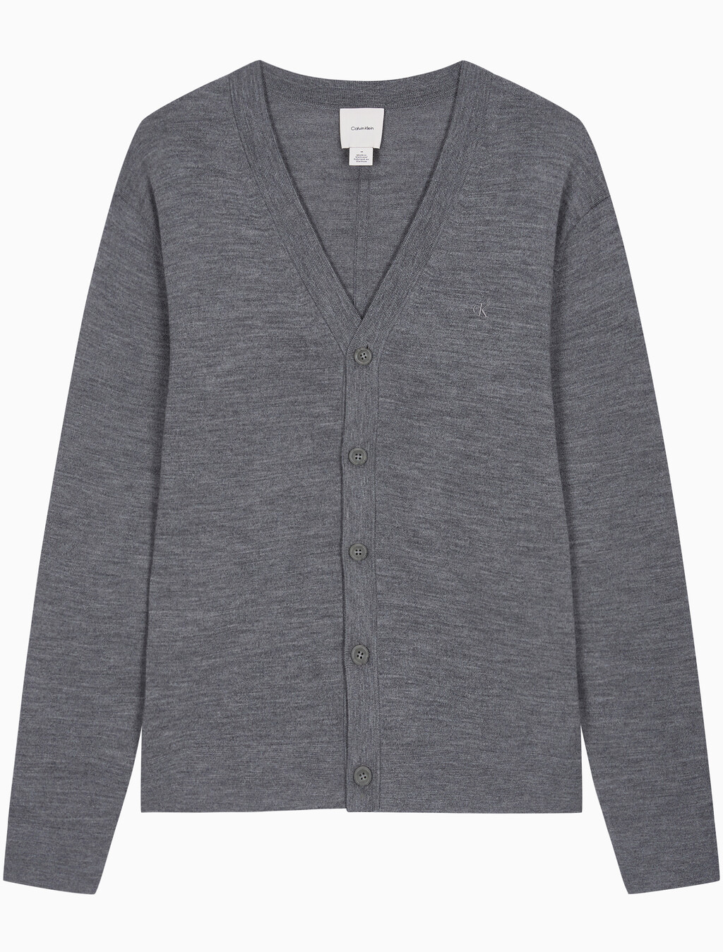 Buy 남성 메리노 울 스웨터 가디건 in color MEDIUM GREY HEATHER