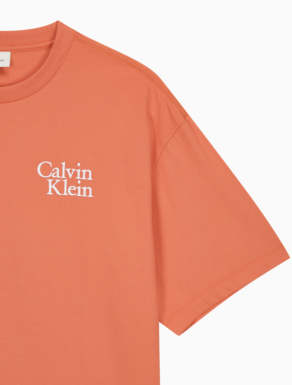 Buy 남성 릴렉스핏 리조트 로고 반팔 티셔츠 in color MECCA ORANGE