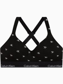 Buy 여성 아이콘 코튼 모달 리프트 브라렛 in color DIAMOND LOGO PRINT_BLACK