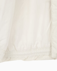 Buy 여성 볼륨 넥 크롭 다운 푸퍼 in color WHITE