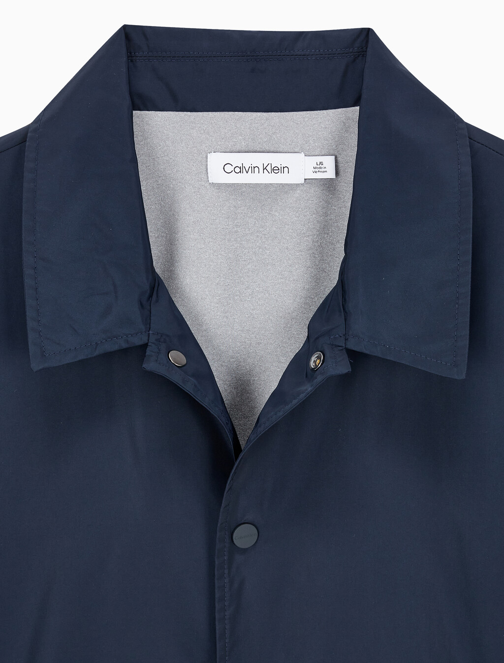 Buy 남성 나일론 클래식 코치 자켓 in color DARK SAPPHIRE