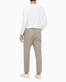 Buy 남성 슬림핏 드로코드 치노 팬츠 in color PERFECT TAUPE