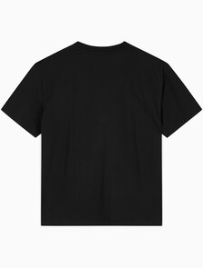 Buy 남성 릴렉스핏 엠보싱 로고 반팔 티셔츠 in color CK BLACK