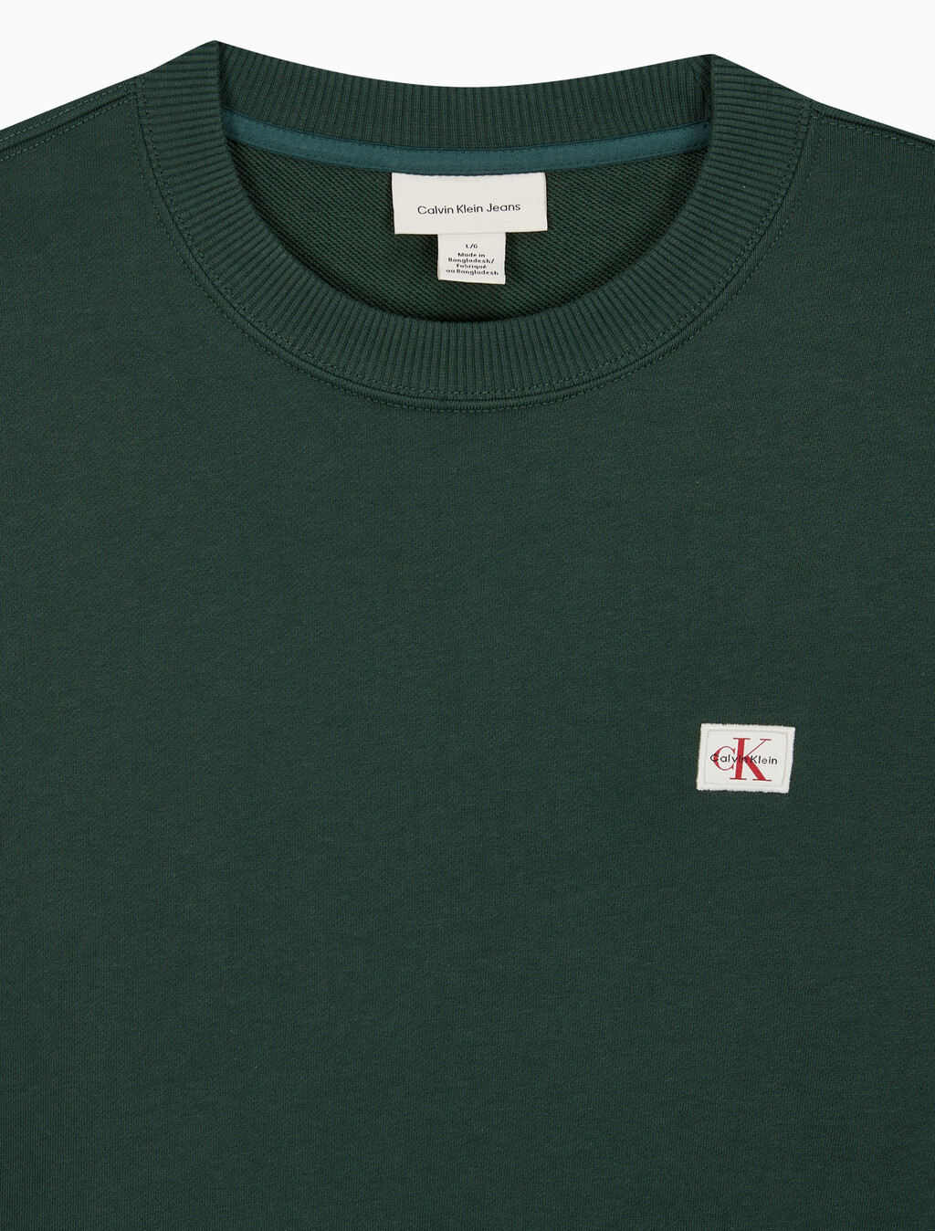 Buy 남성 프렌치테리 뱃지 크루넥 스웻셔츠 in color Navy