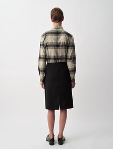 Buy LUNA WOMENS KNEE LENGTH SKIRT in color BLACK