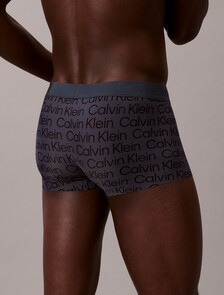 Buy 남성 CK 블랙 프린트 로우 라이즈 드로즈 in color MESH LOGO_INK