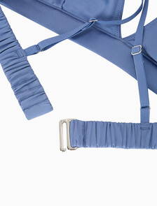 Buy 여성 새틴 AF 트라이앵글 in color BLUE