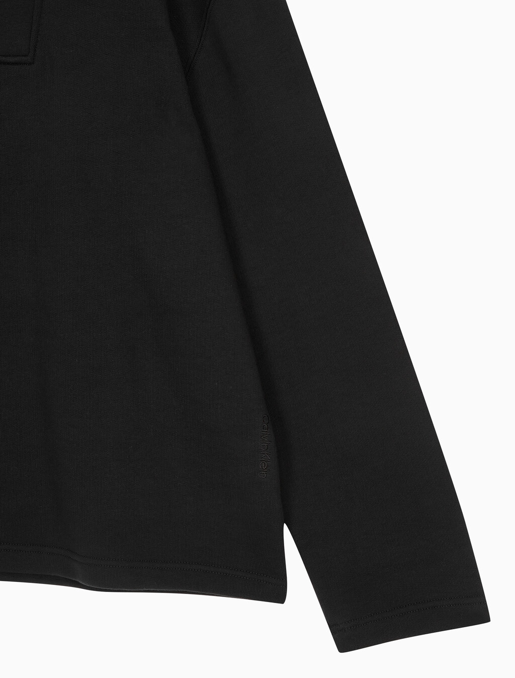 Buy 남성 롱슬리브 하프집업 하이넥 스웻 in color BLACK BEAUTY