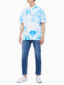 Buy 남성 썸머 스플래시 패션핏 반팔 티셔츠 in color ANCIENT WHITE/EGGSHELL