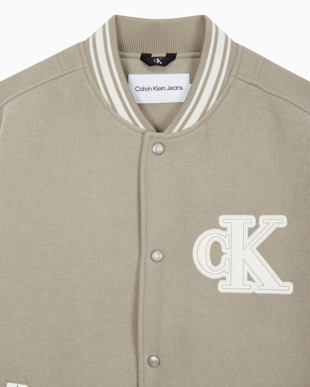 Buy 남성 바시티 봄버 자켓 in color BEIGE