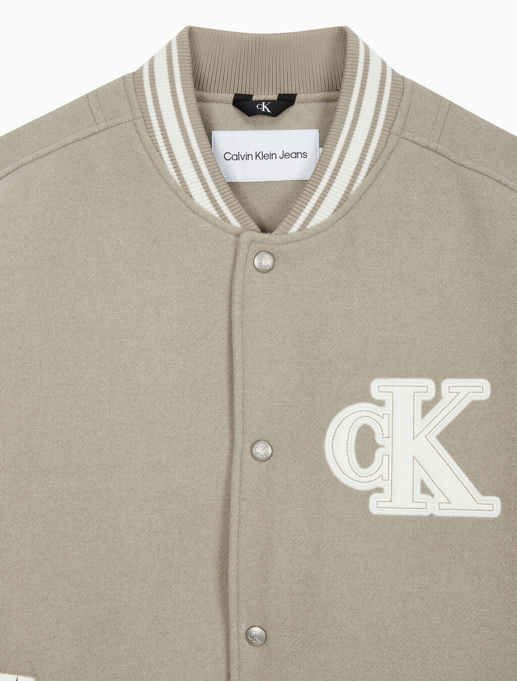 Buy 남성 바시티 봄버 자켓 in color BEIGE