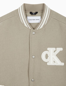 Buy 남성 바시티 봄버 자켓 in color BEIGE