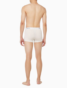 Buy 남성 아이콘 코튼 스트레치 3PK 트렁크 in color WHITE/ YELLOW / DARK NAVY