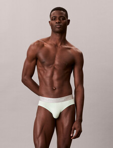 Buy 남성 브러시드 마이크로 져지 멀티 힙 브리프 3PK in color Grey / Mint / Blue