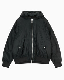 Buy 남성 후디 보머 다운 자켓 in color CK BLACK