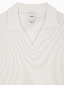 Buy 남성 이지핏 테크 니트 폴로 반팔 스웨터 in color TOFU